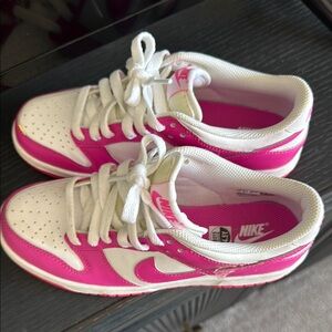 Nike Vibrant Pink and White Sneakers